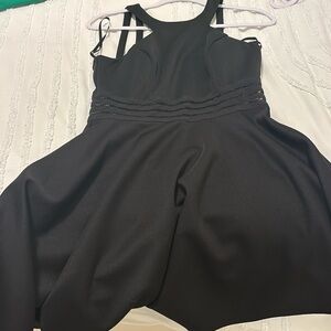 black mini dress